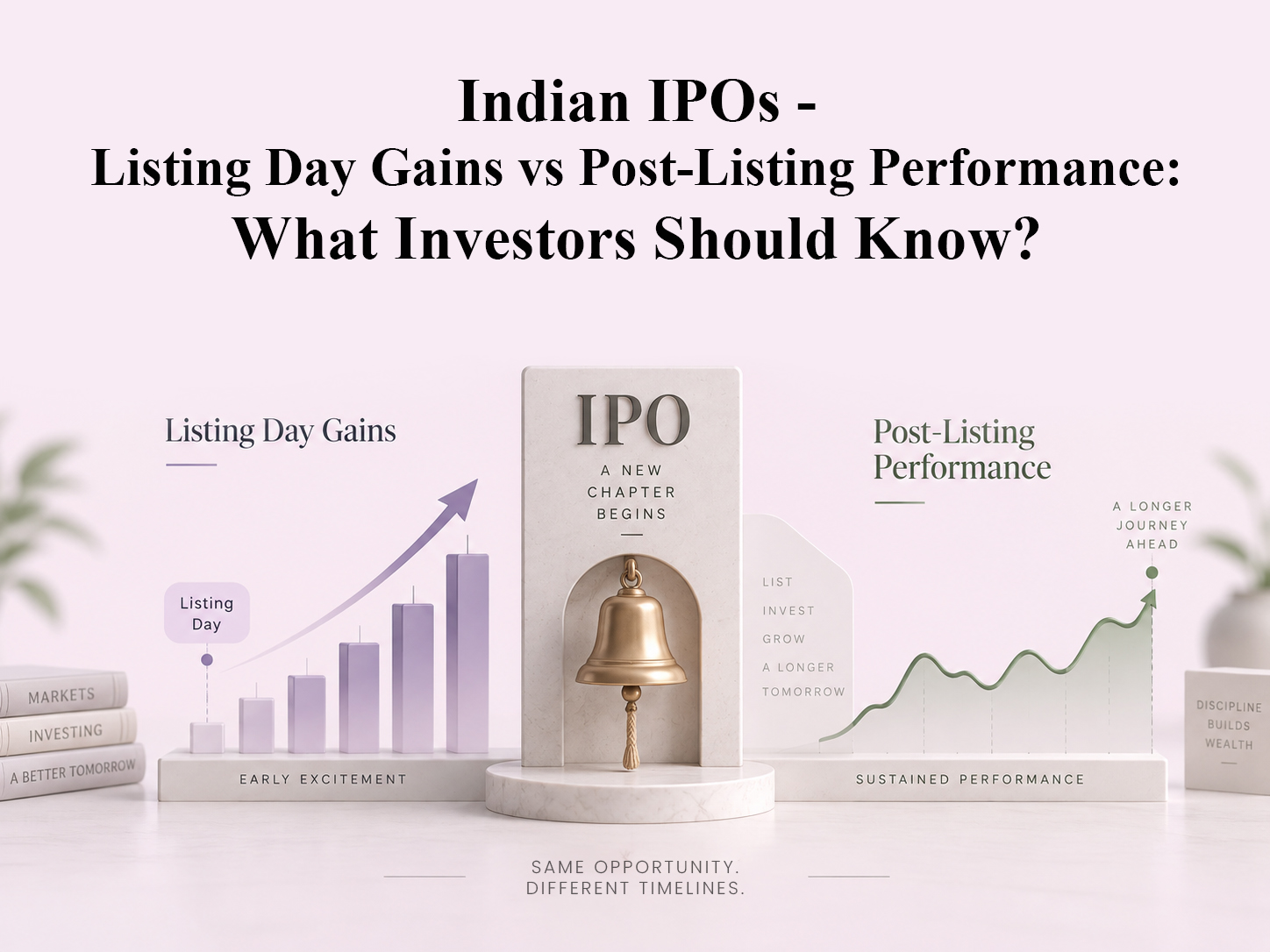 Indian IPOs- Listing Day Gains vs Post-Listing Performance:What Investors Should Know?